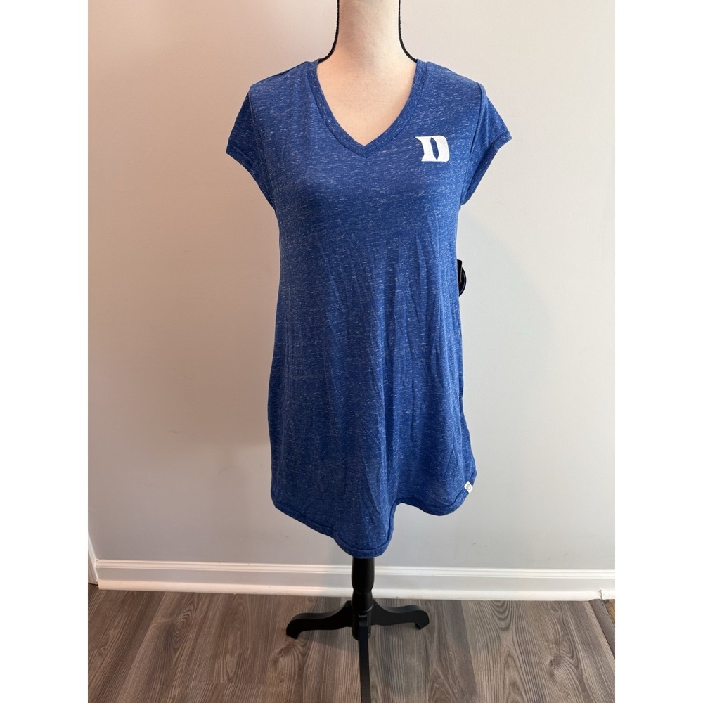 Duke University Blue Devils Blue T Shirt Dress Women's size Small NWT Pockets